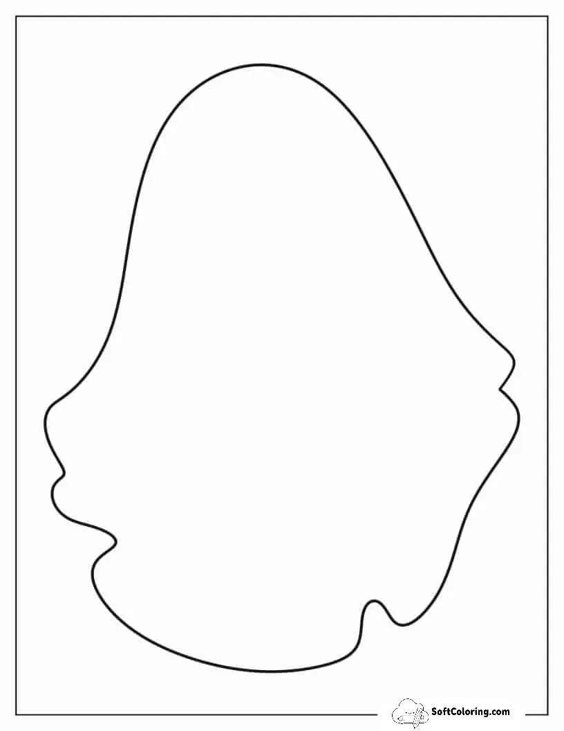 Full Page Traditional Ghost Template For Kids
