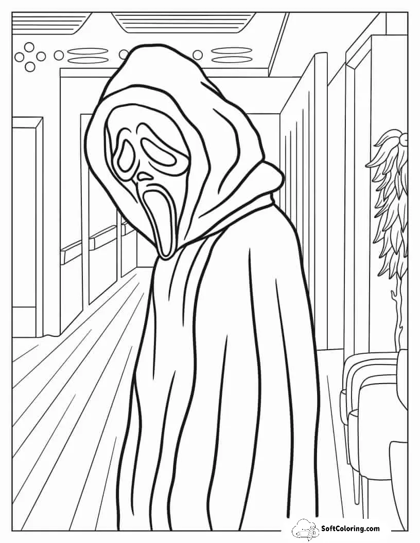 Ghostface From Scream Movie To Color