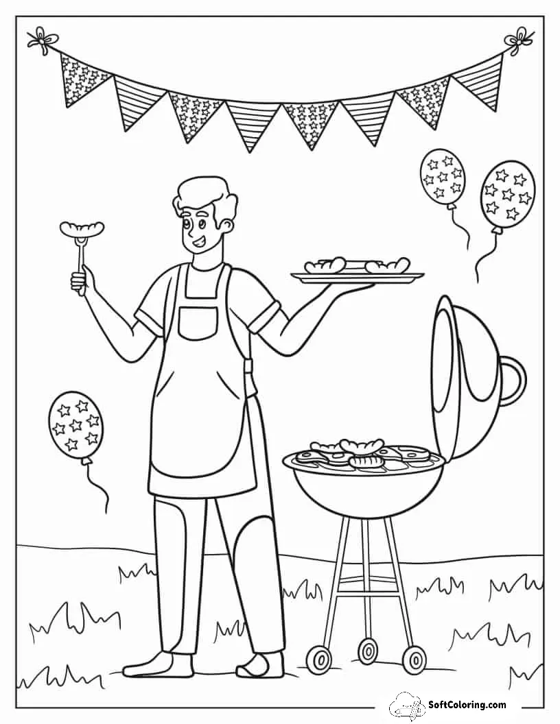 Grilling During Independence Day To Color