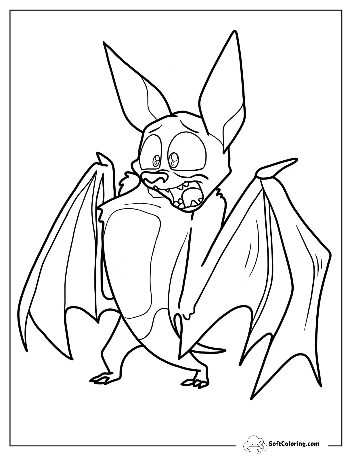 Bat Of Hotel Transylvania Bartok Outline