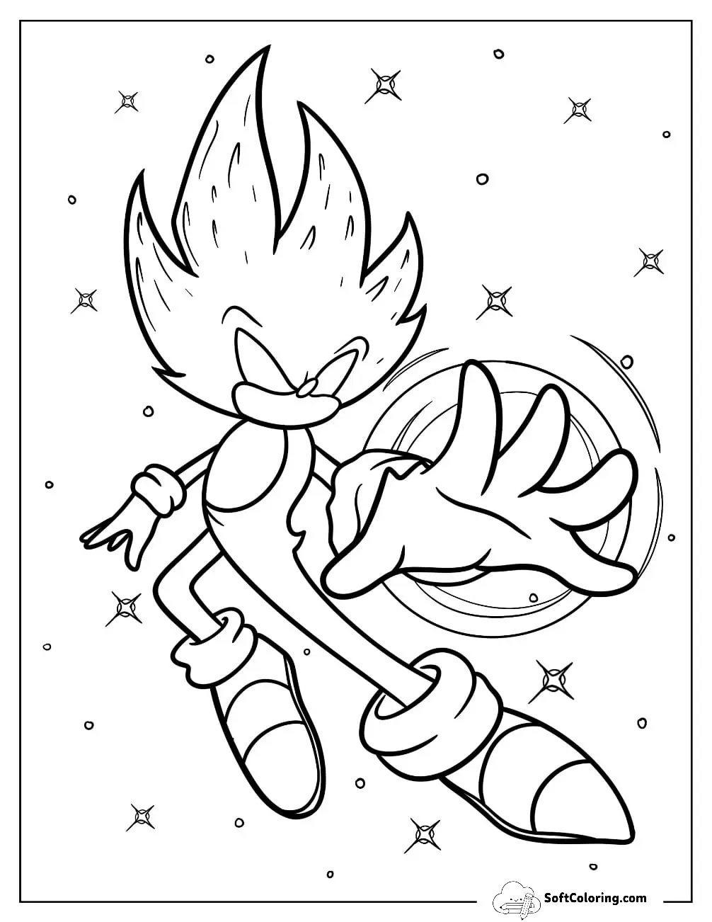 Hyper Sonic Coloring Page Attack Amplification