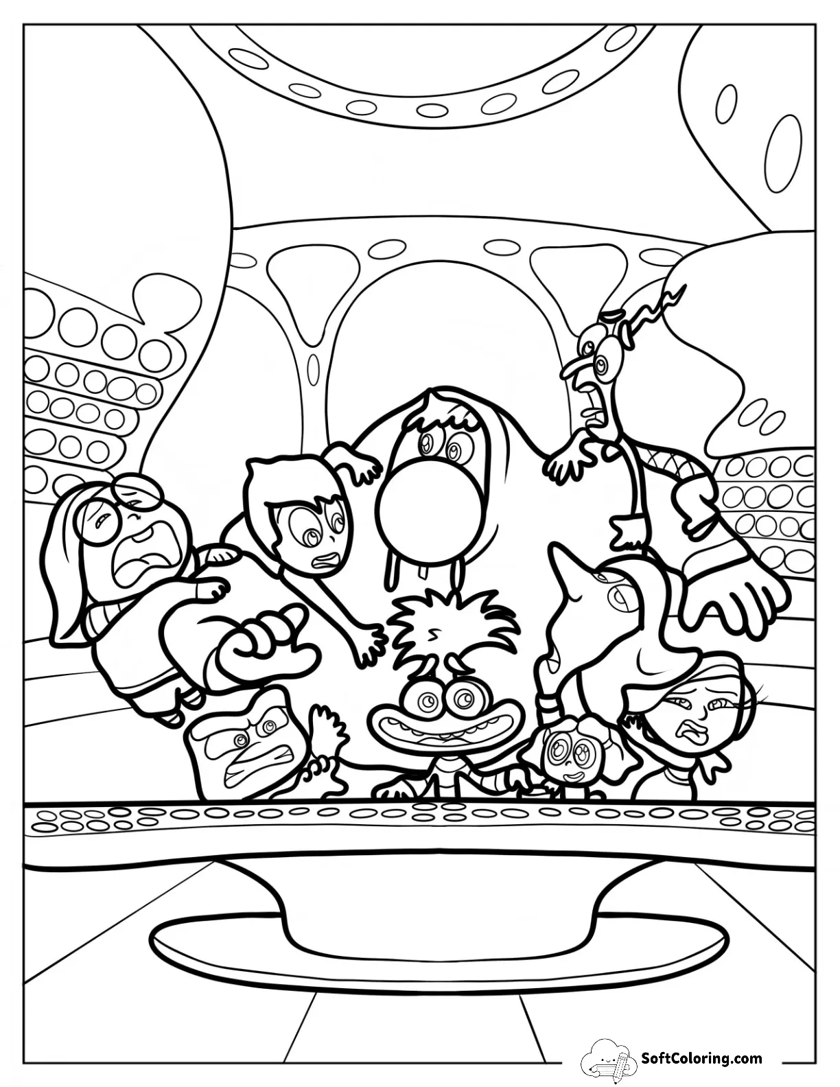 Inside Out Coloring Pages