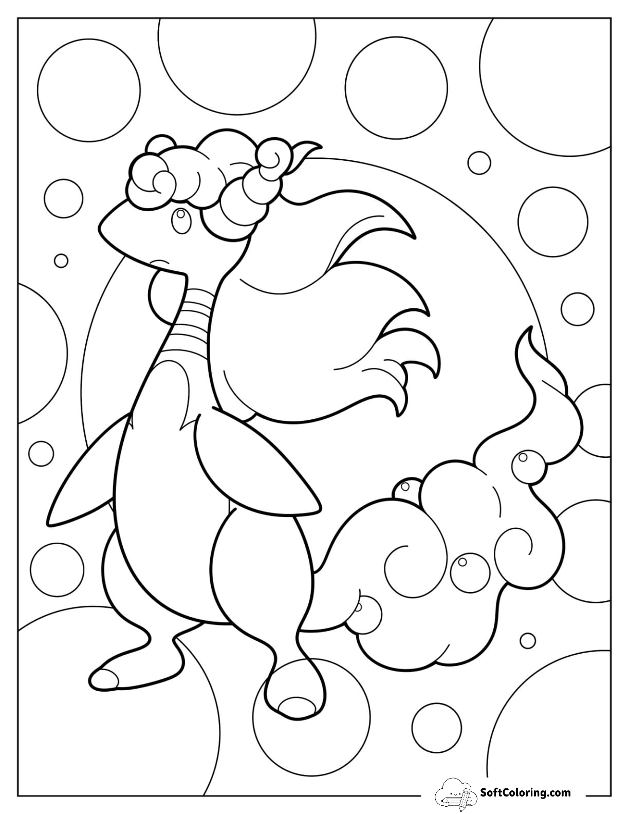 Mega Pokemon Coloring Page Of Kawaii Mega Ampharos