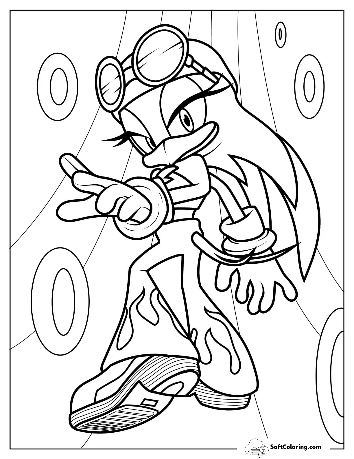 Kawaii Wave The Swallow Coloring Sheet V2