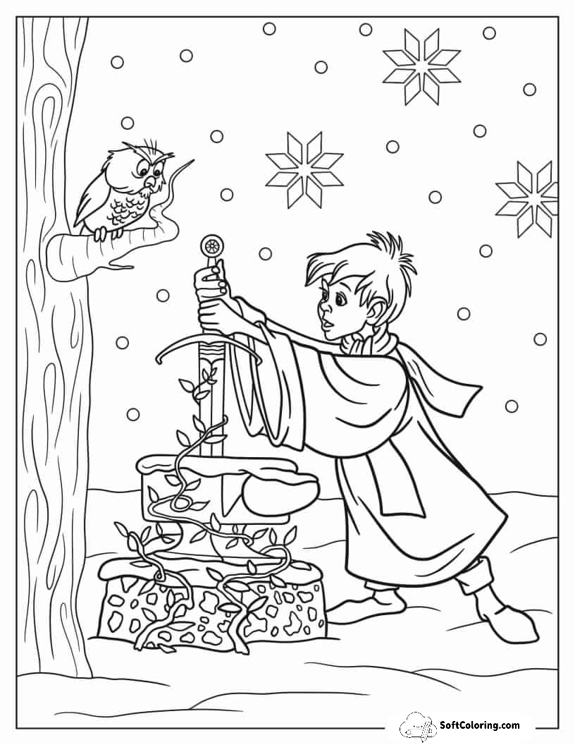 King Arthur In The Sword In The Stone
