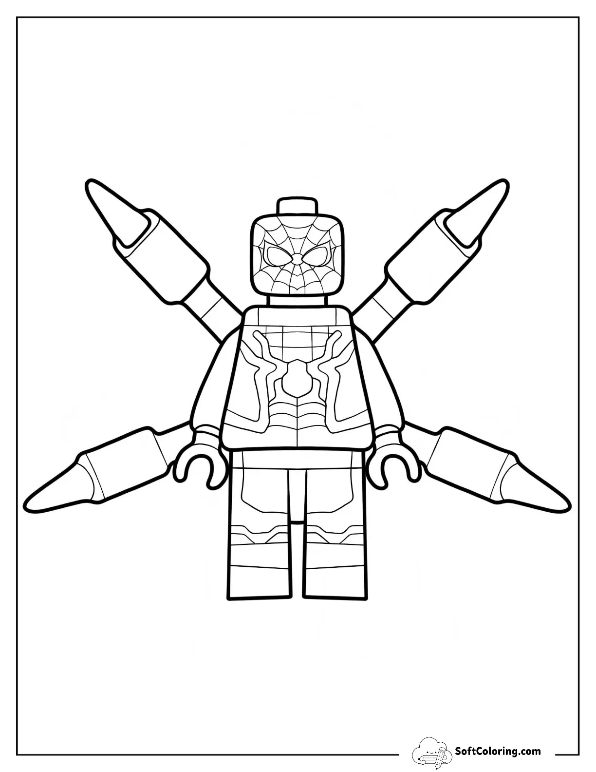 Lego Avengers Of Spider Man With Pincers