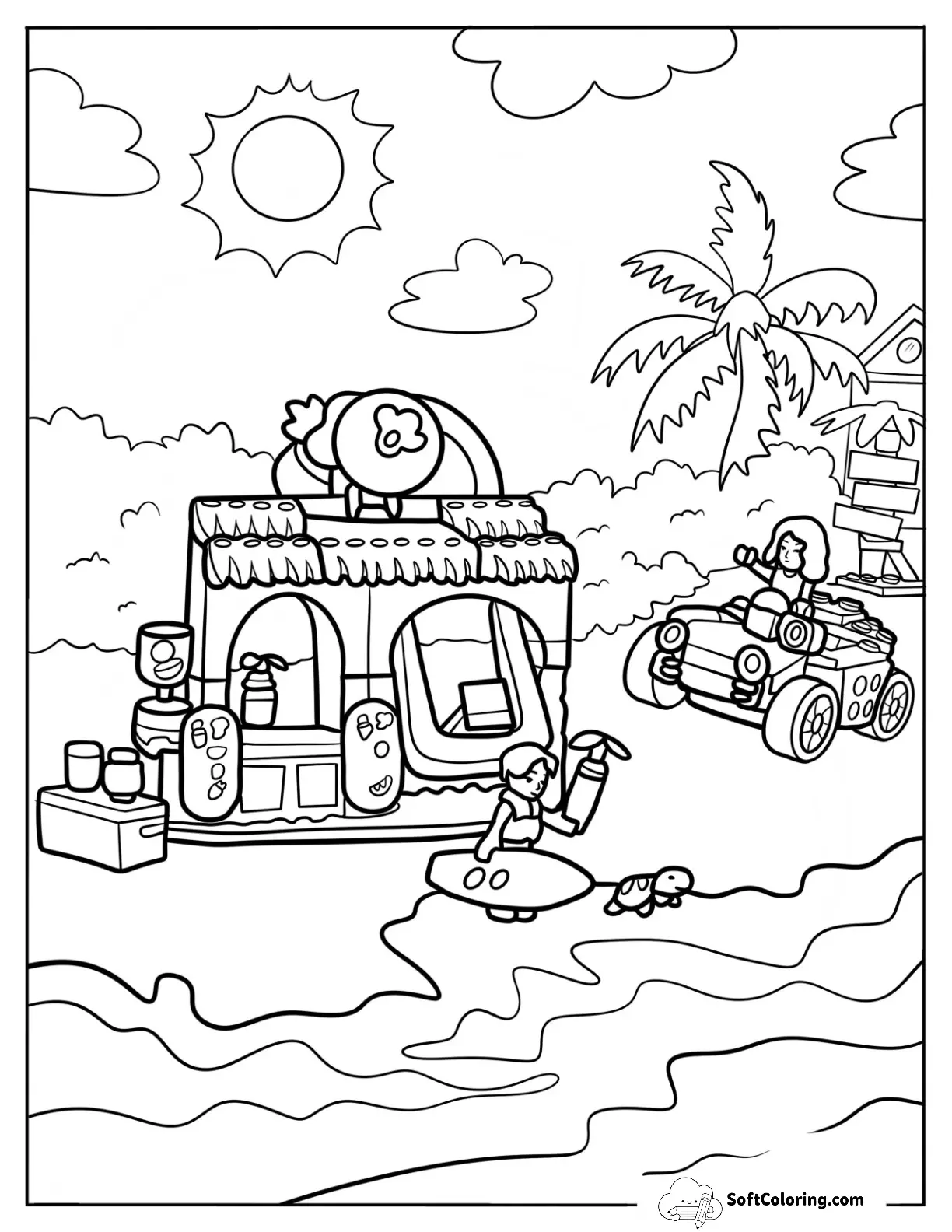 Lego Friends Of Beach Smoothie Stand With Niko And Nova