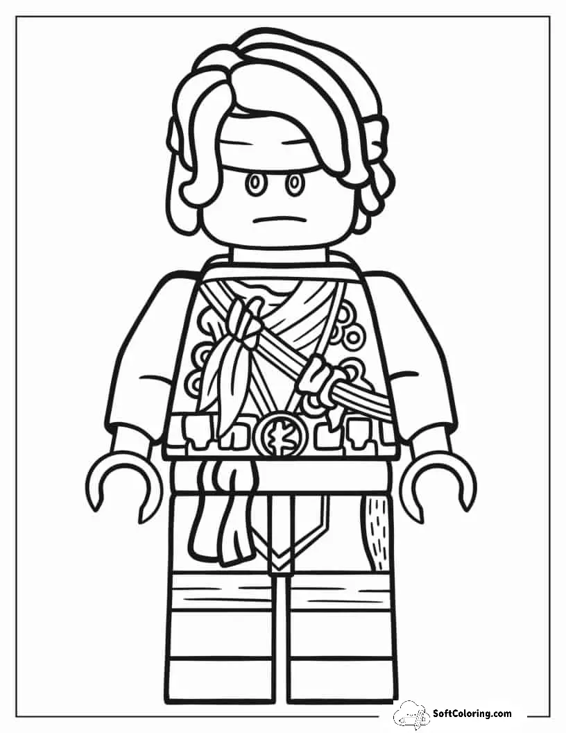Lego Llyod Coloring Sheet For Preschoolers