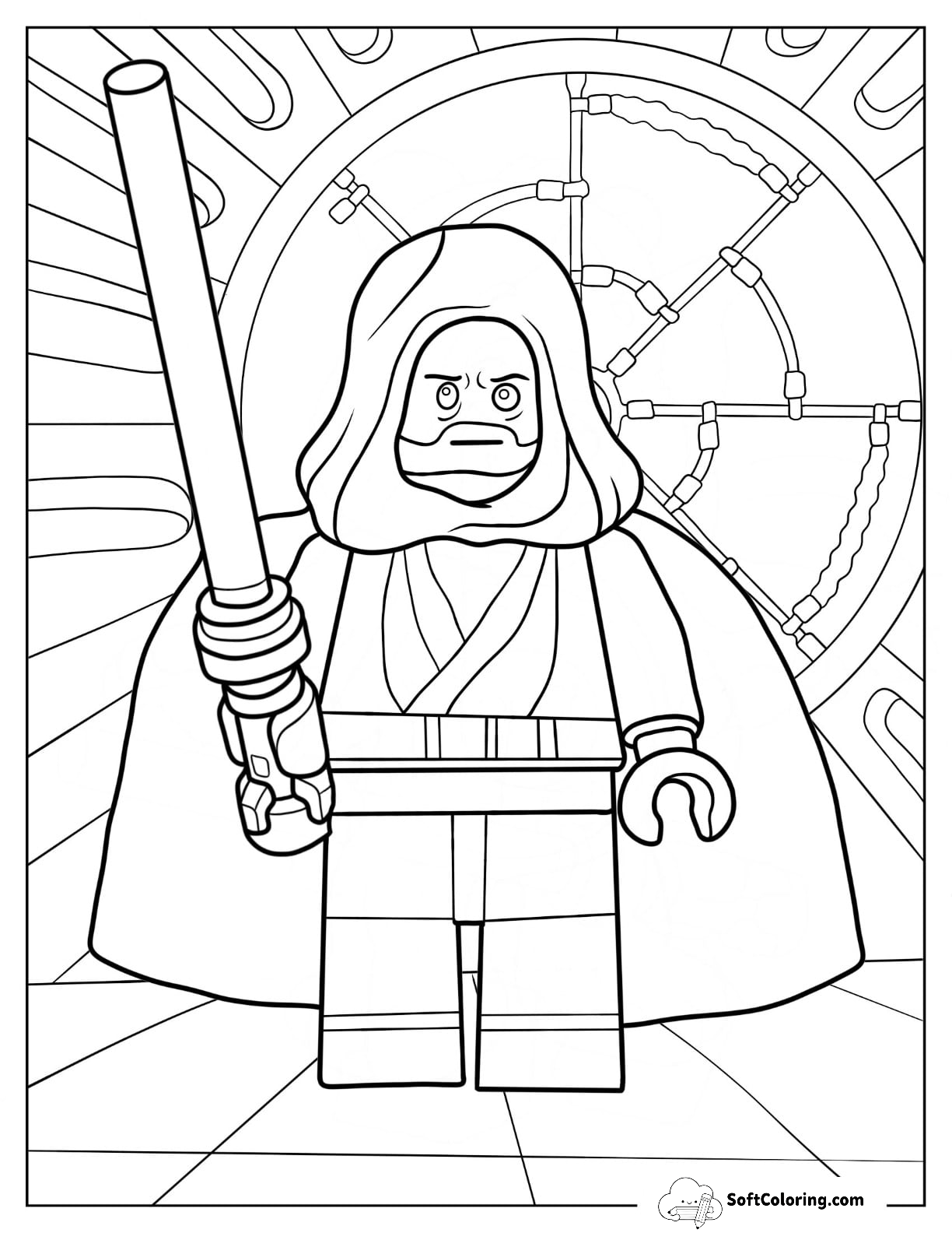 Lego Star Wars Obi Wan Kenobi Holding Lightsaber