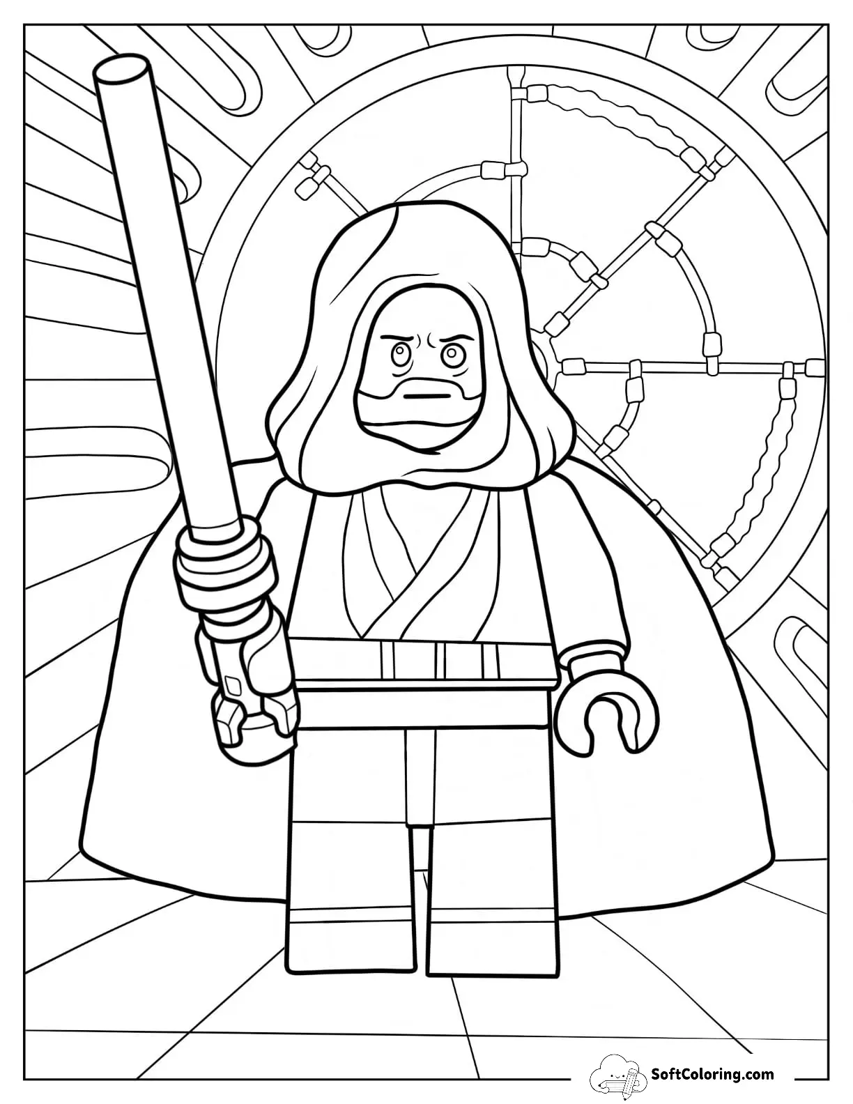 Lego Star Wars Obi Wan Kenobi Holding Lightsaber
