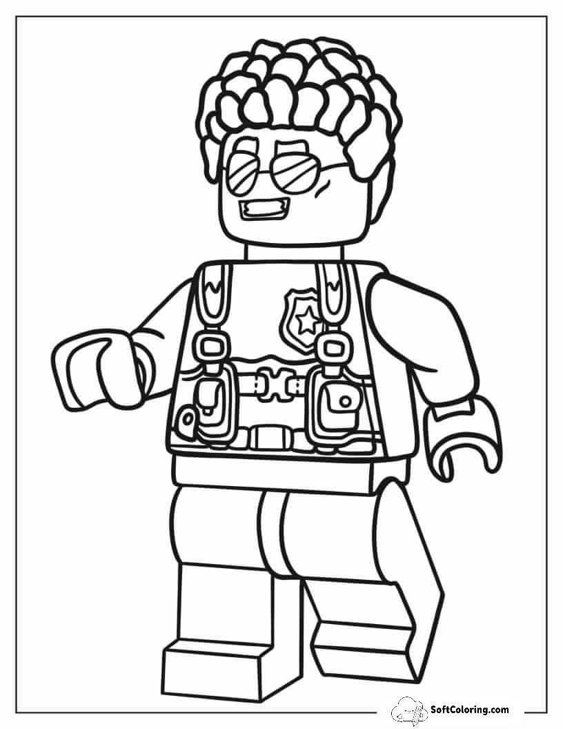 Lego Police Officer Duke Detain