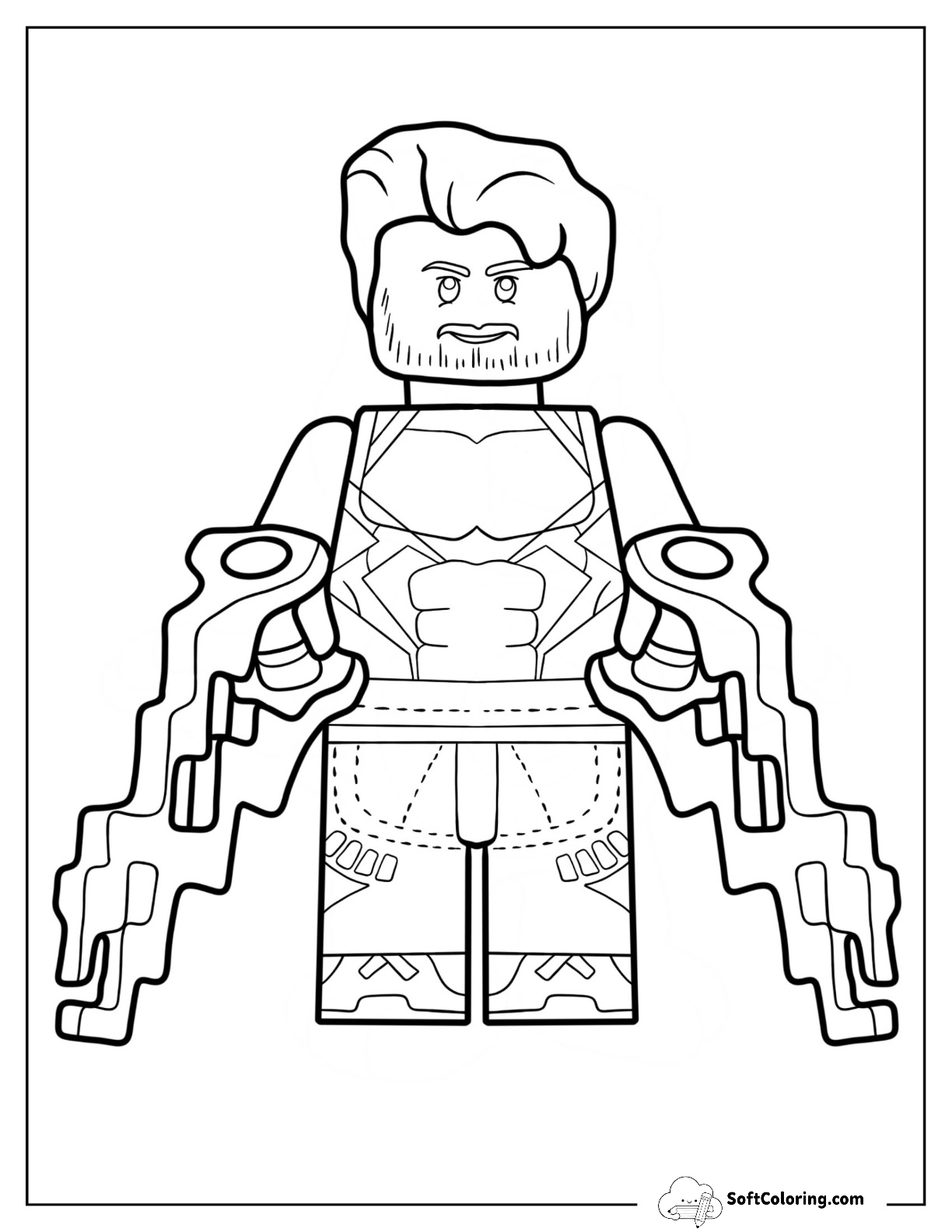 Lego Avengers Coloring Page Of Quicksilver For Kids