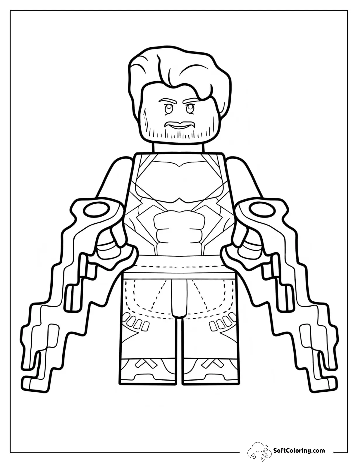 Lego Avengers Coloring Page Of Quicksilver For Kids