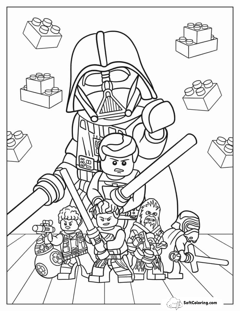 Lego Star Wars Coloring Page
