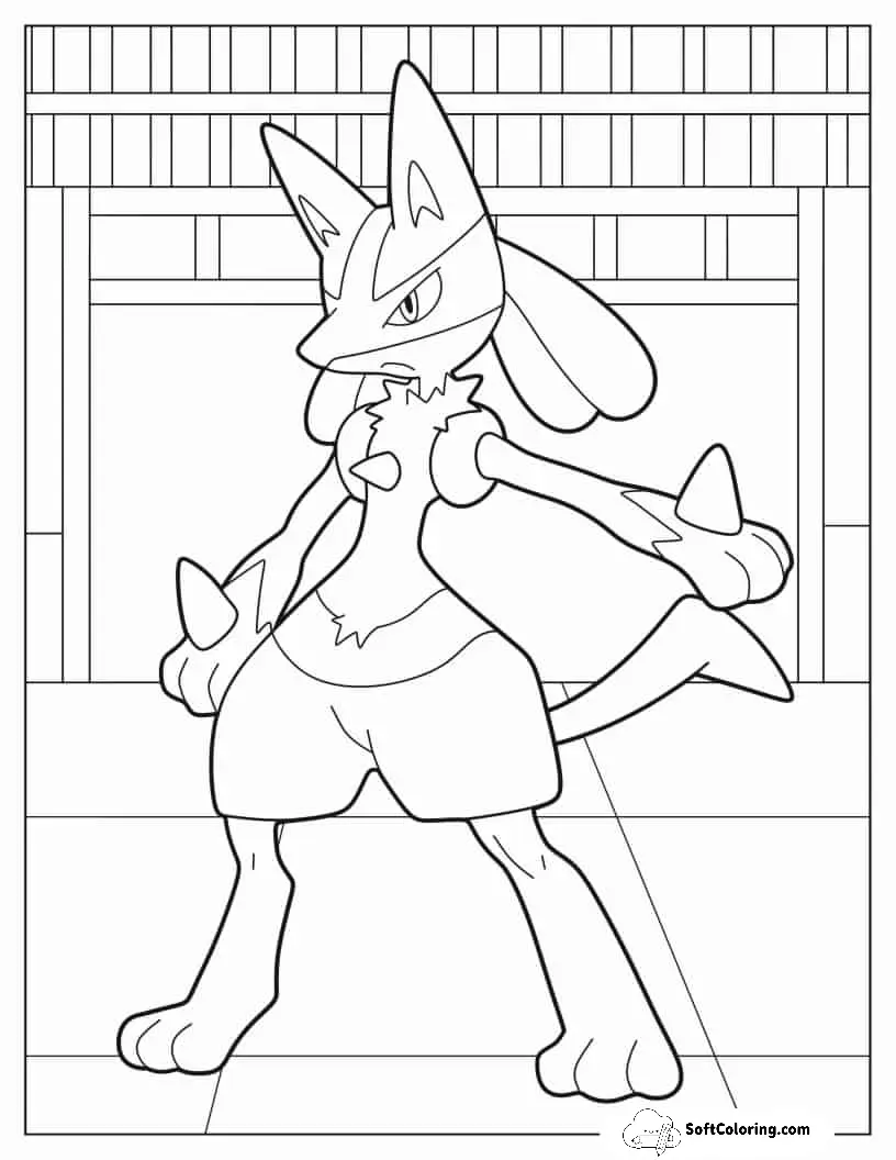 Lucario Pokemon To Color