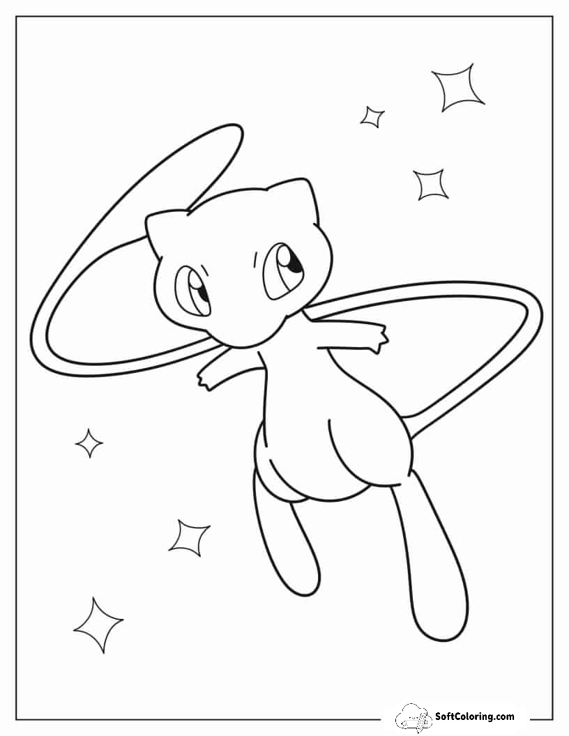 Mew Pokemon To Color