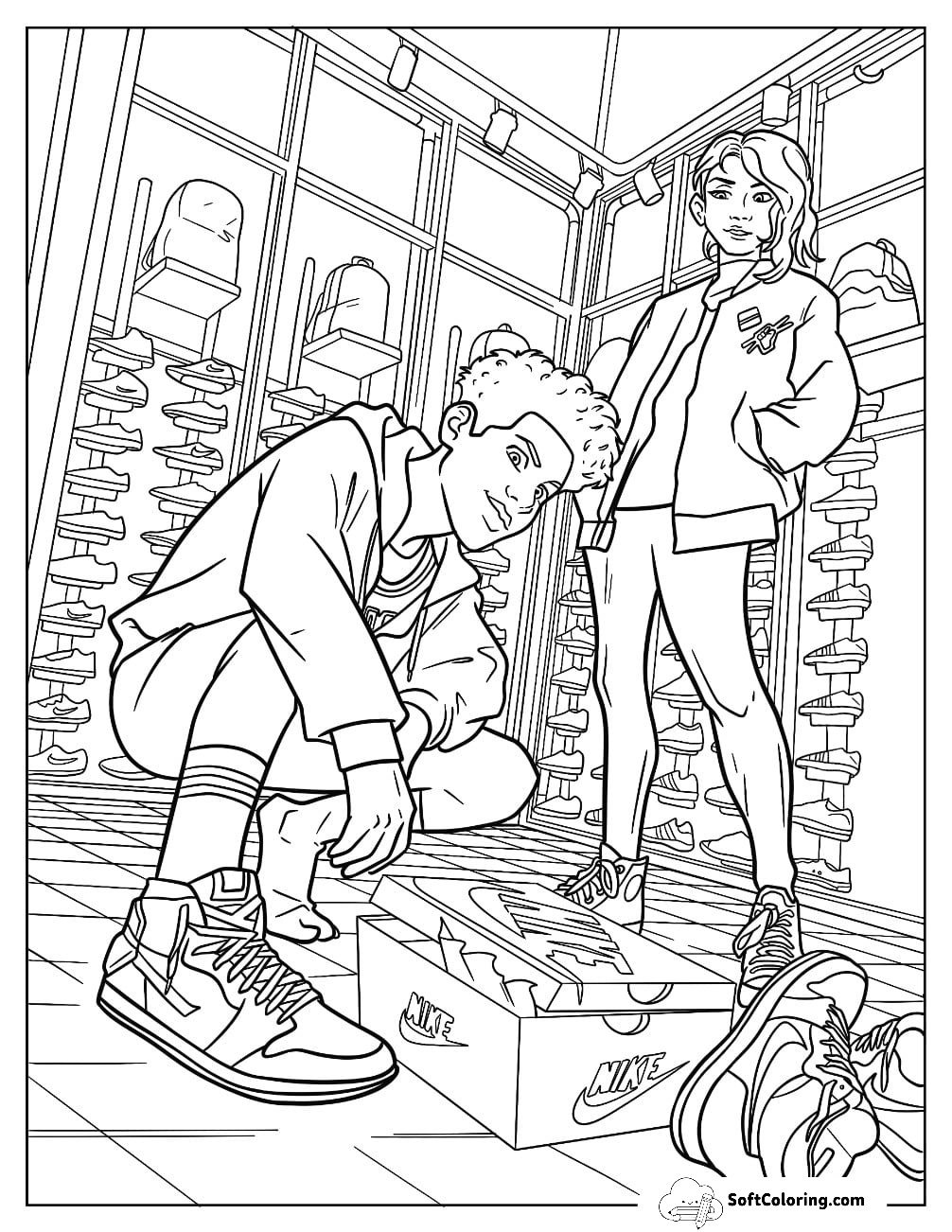 Miles Morales And Spider-Gwen Wearing Nikes