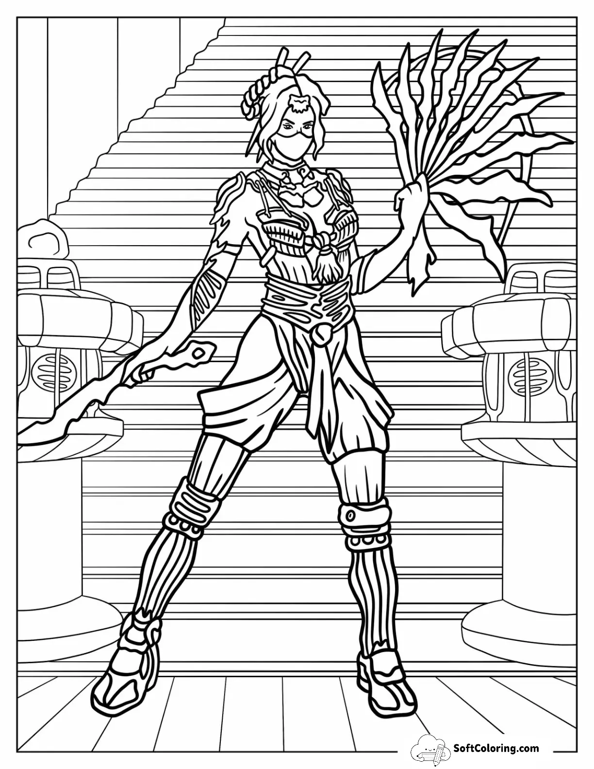 Mortal Kombat Of Kitana Holding Her Fan Blade