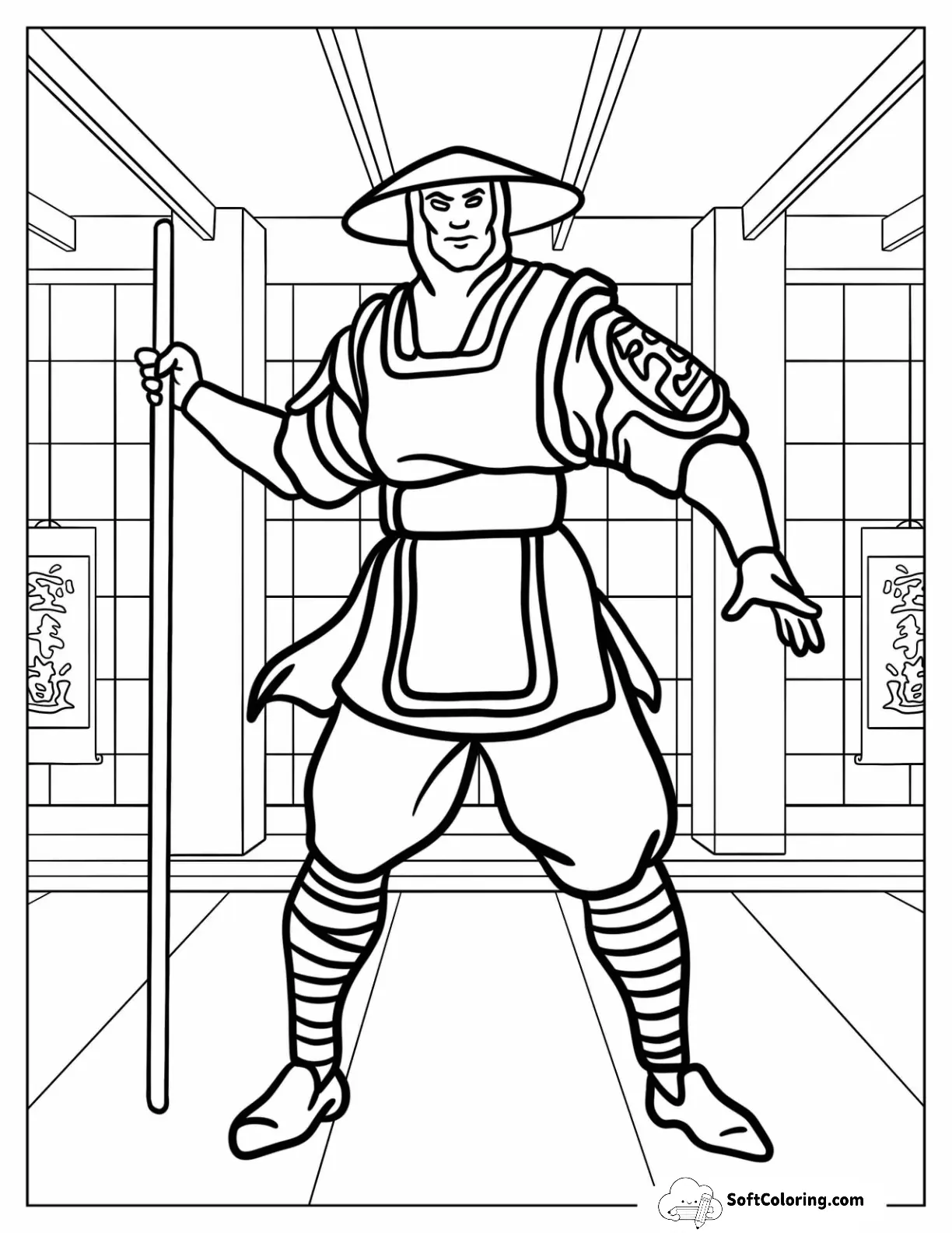 Mortal Kombat Of Raiden In Fighting Stance