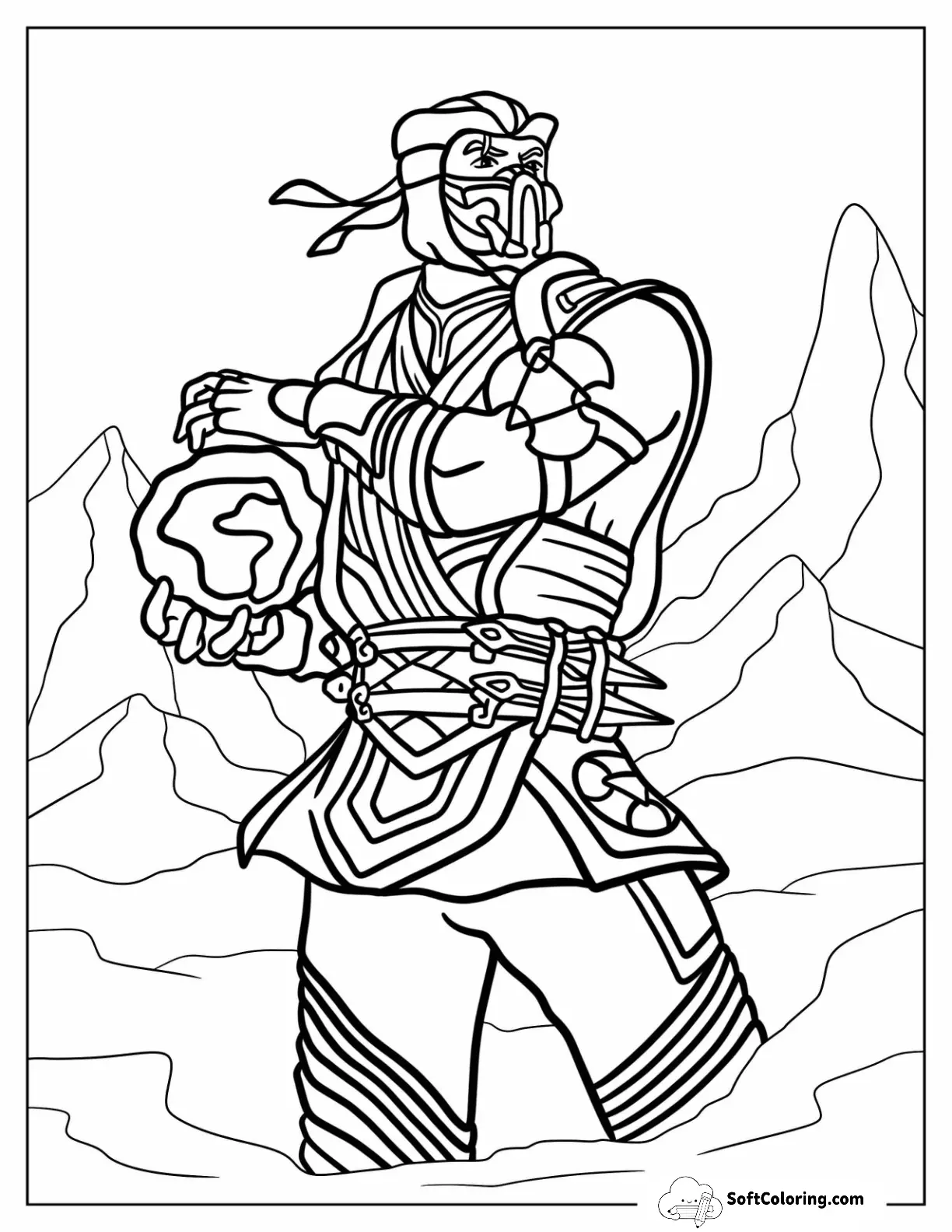 Mortal Kombat Of Sub Zero Using Ice Powers