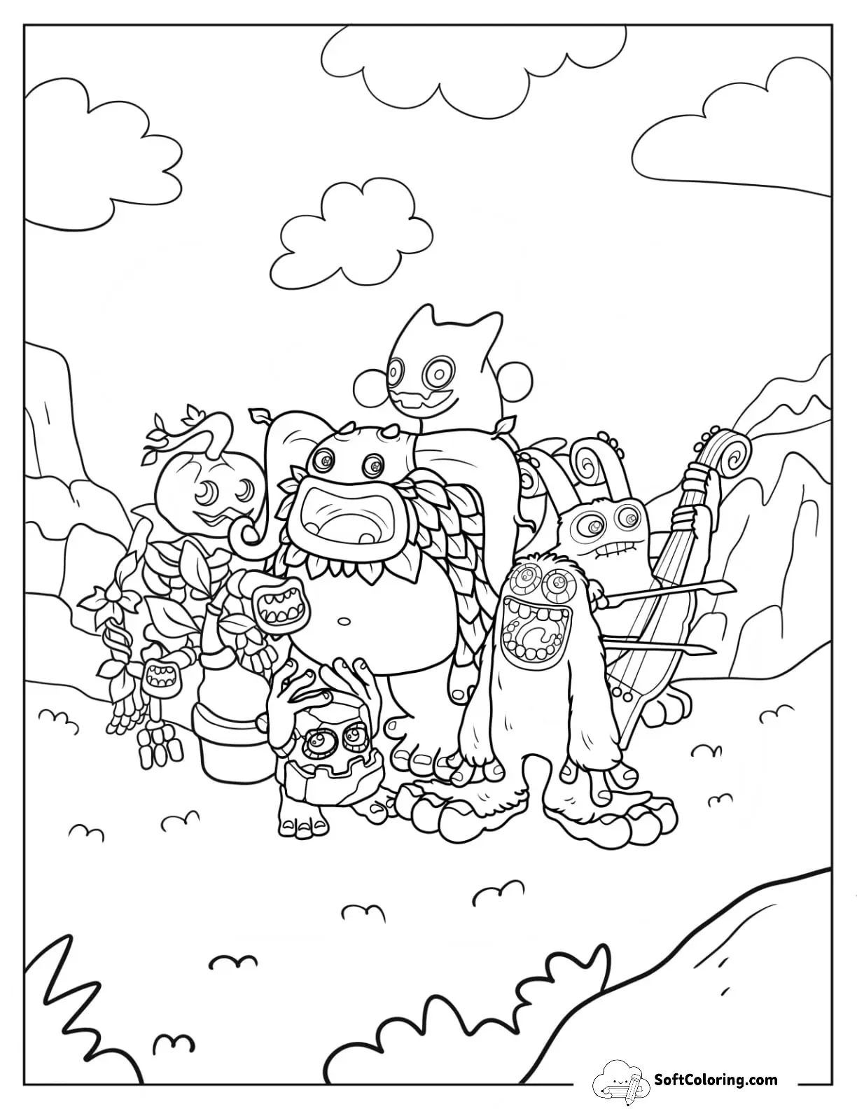 Mammott, Entbrat, Bowgart, Punkleton, Ghatz, Potbelly, And Noggin