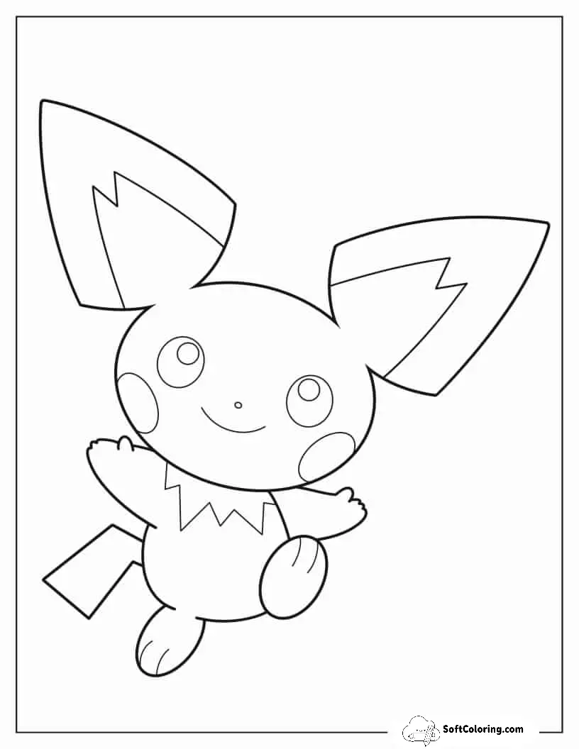 Pichu Pokemon To Color