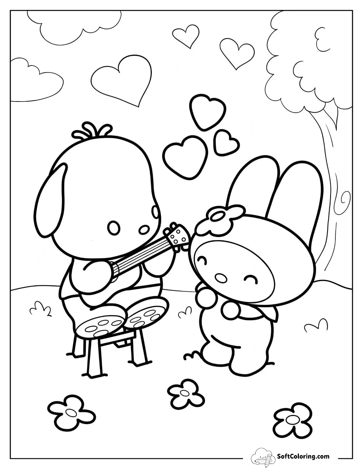Pochacco Playing The Guitar For My Melody
