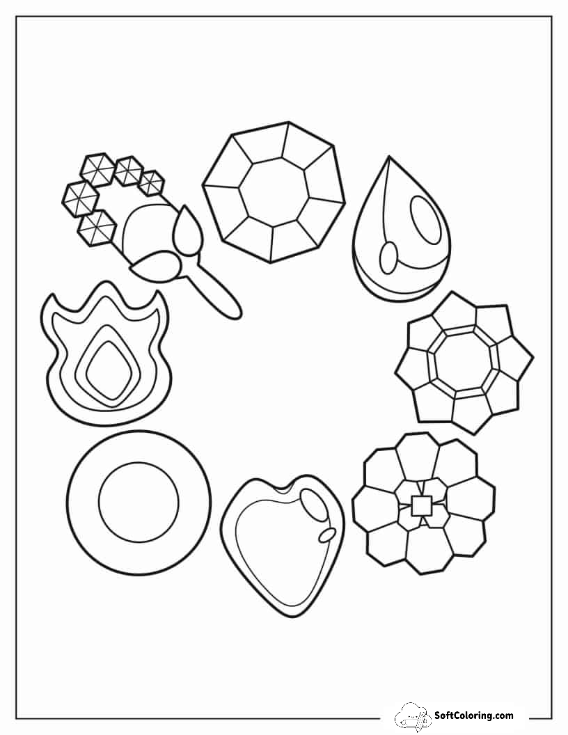 Pokemon Badges To Color