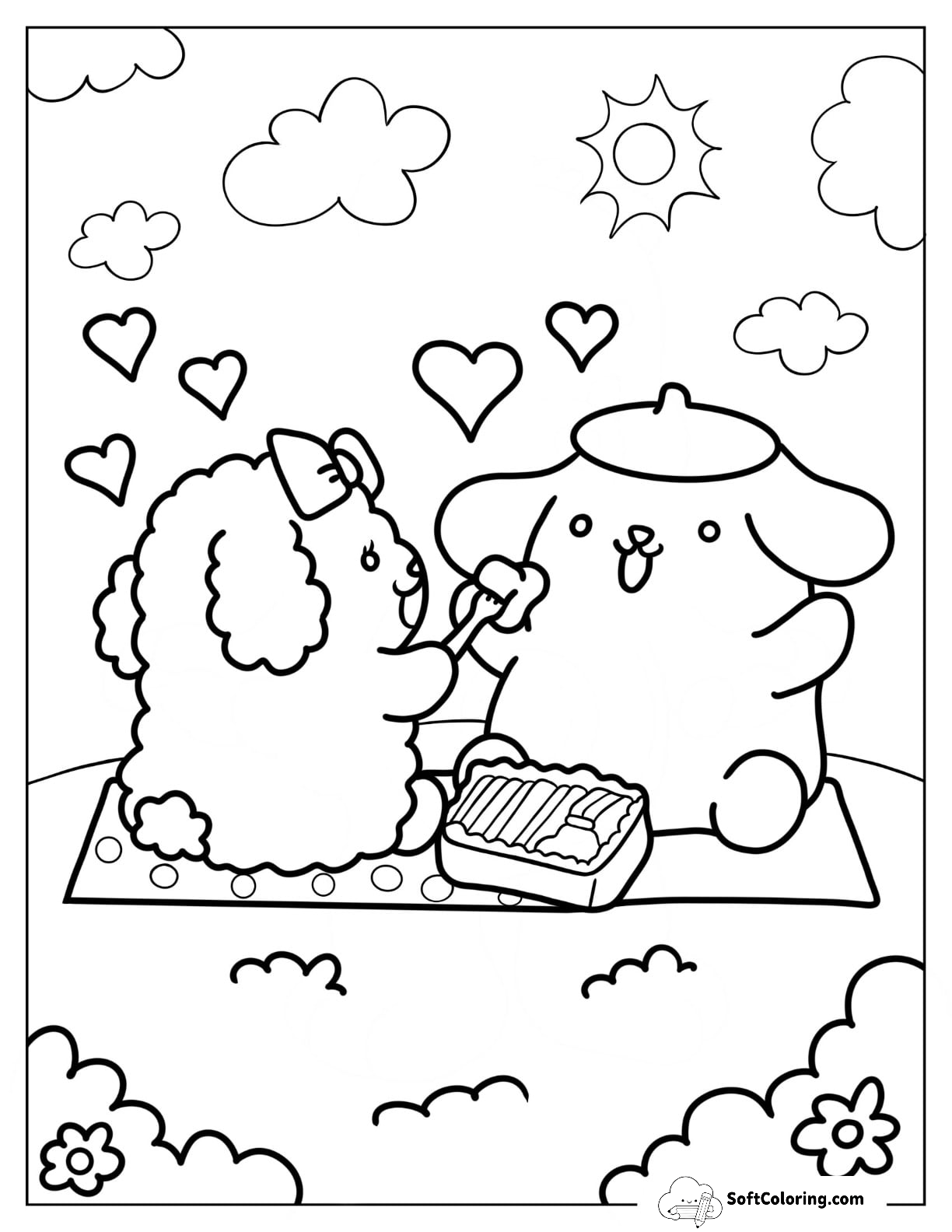 Pompompurin Picnic Date With Macaroon