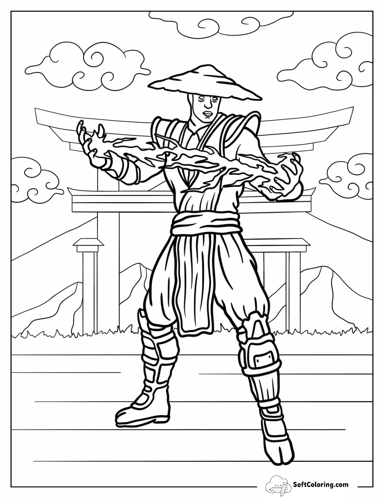 Mortal Kombat Of Raiden With Electricity In His Hands