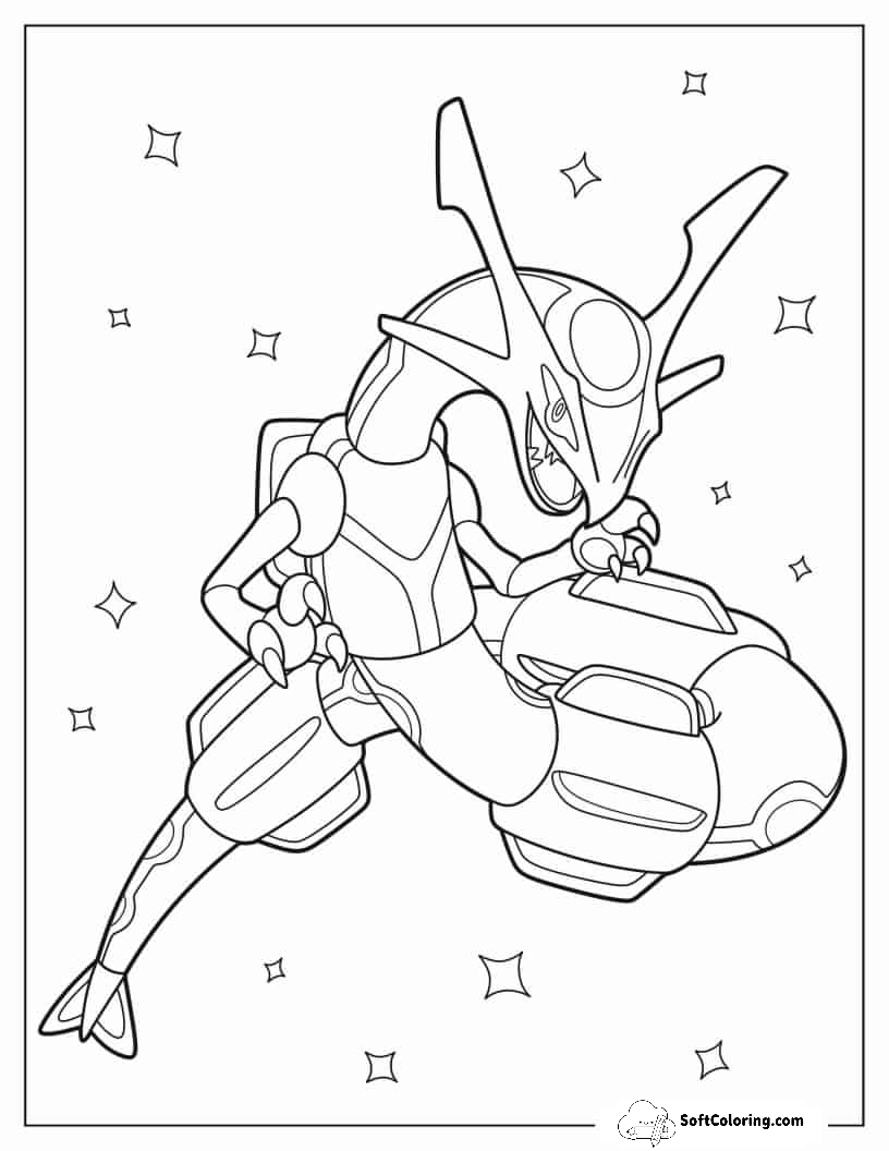 Rayquaza In Battle Mode