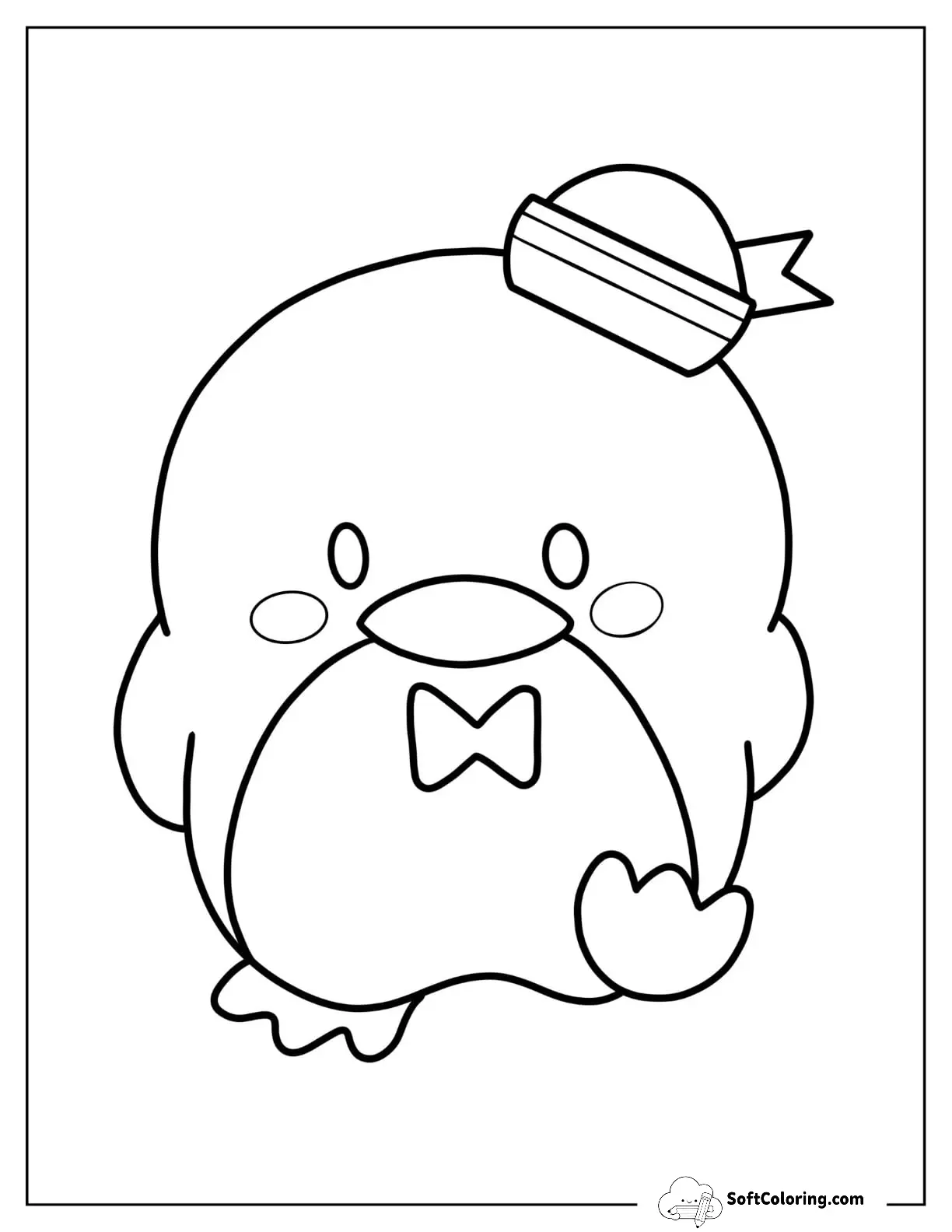Sanrio Coloring Pages Of Tuxedo Sam