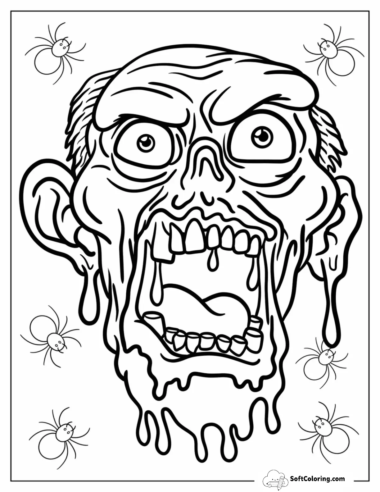 Zombie Coloring Pages
