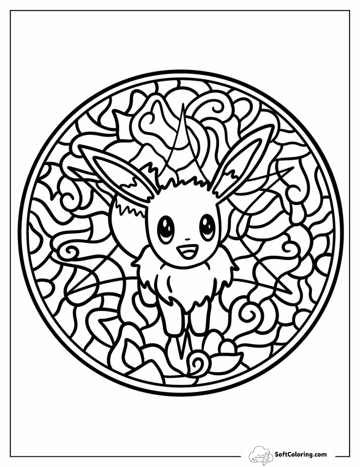 Simple Eevee Mandala