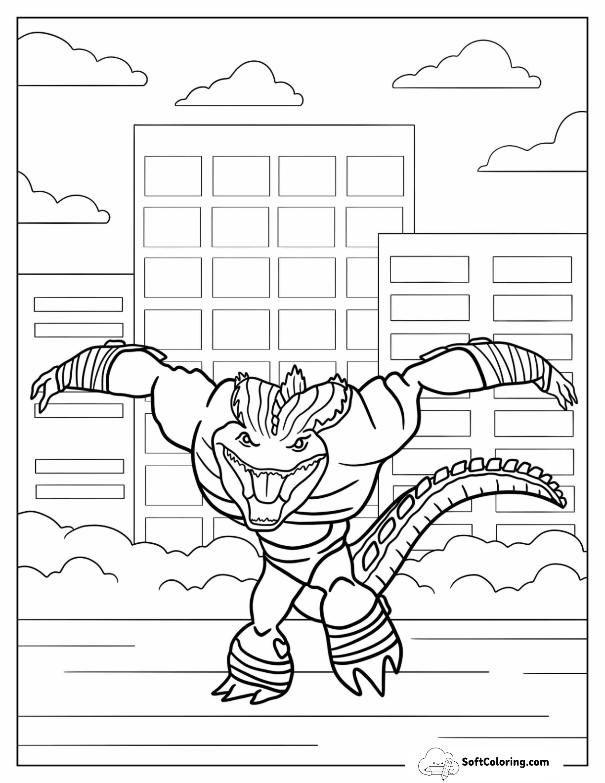 Ninja Turtles Of Simple Leatherhead Charging