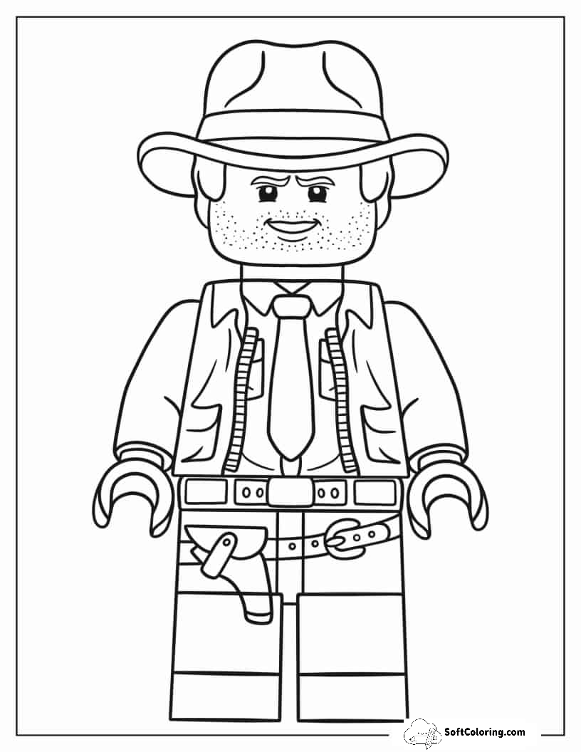 Simple Outline Of Lego Indiana Jones