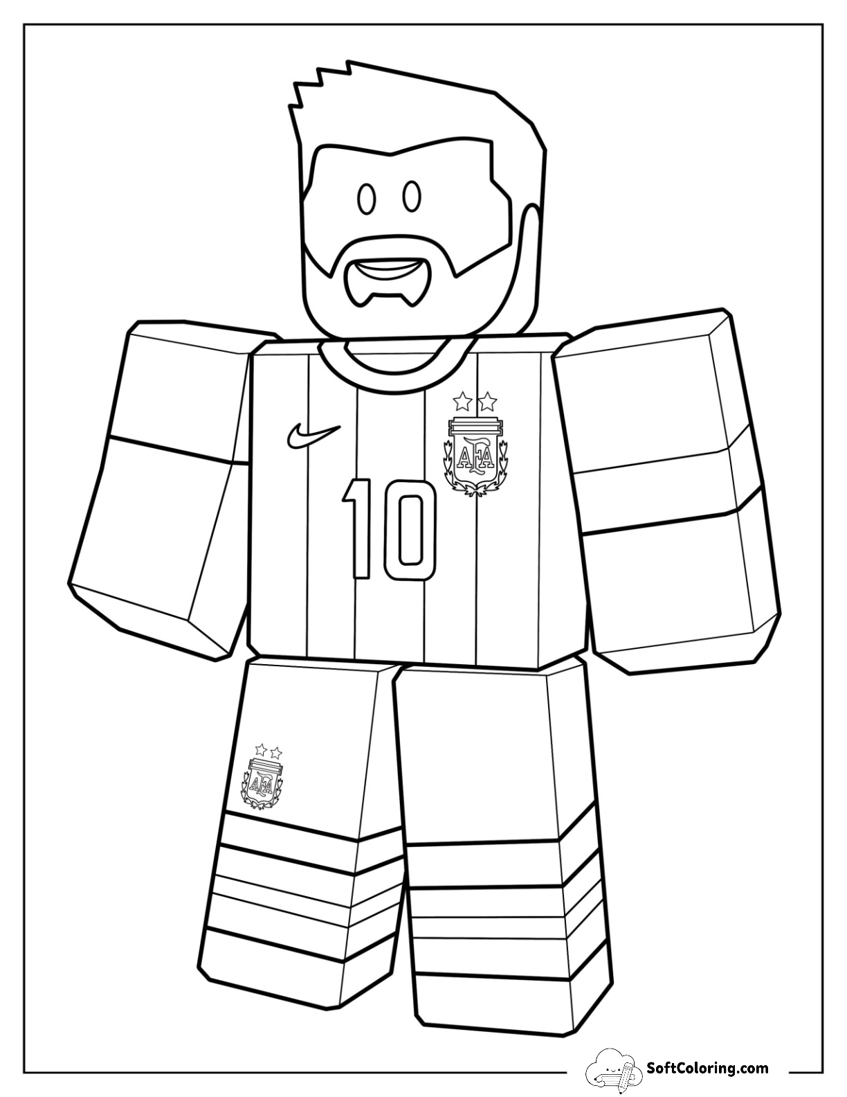 Simple Roblox Lionel Lionel Messi Argentina Jersey For Preschoolers
