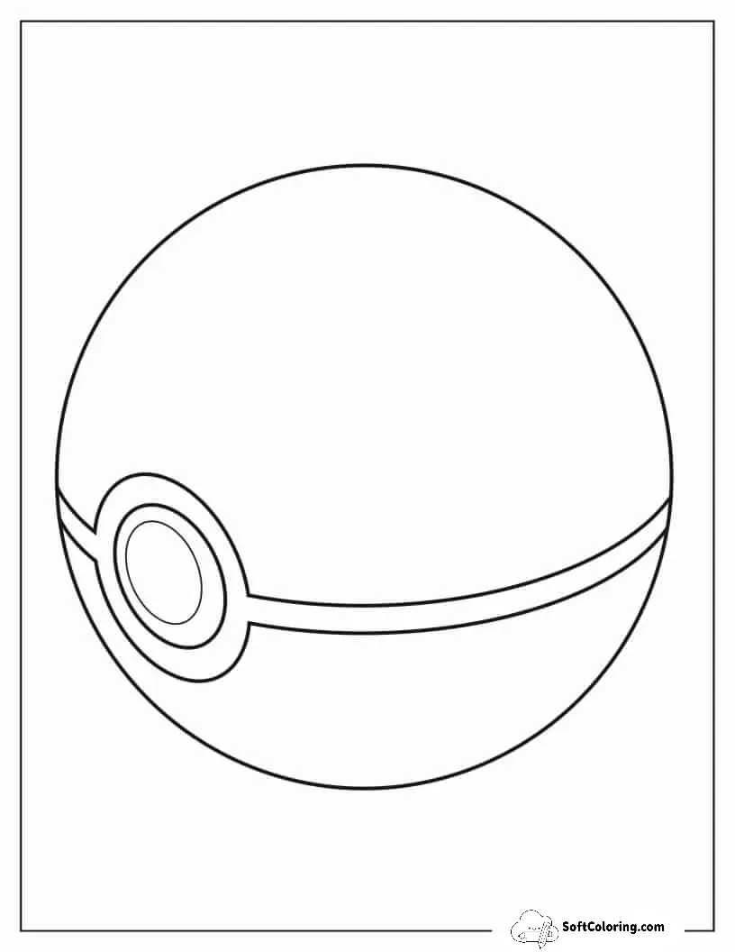 Simple To Color Pokemon Ball