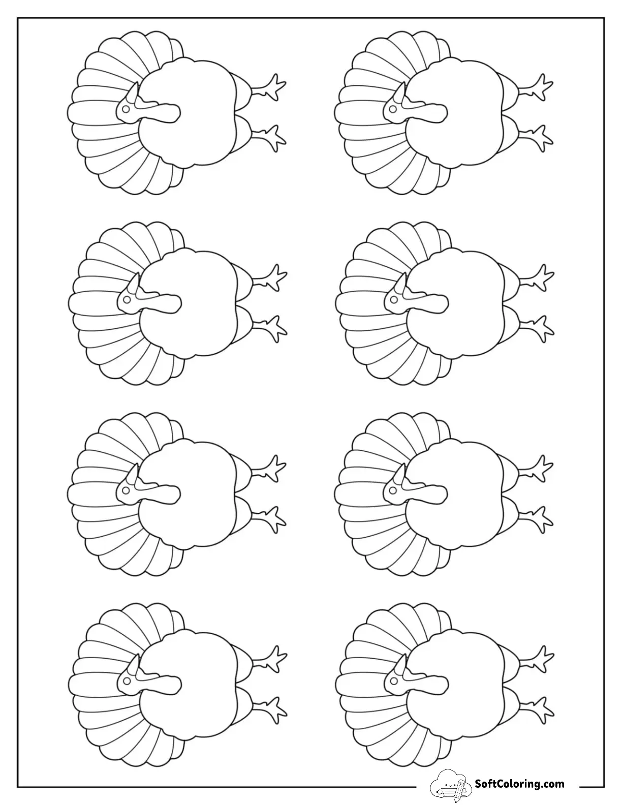 Small Realistic Turkey Template