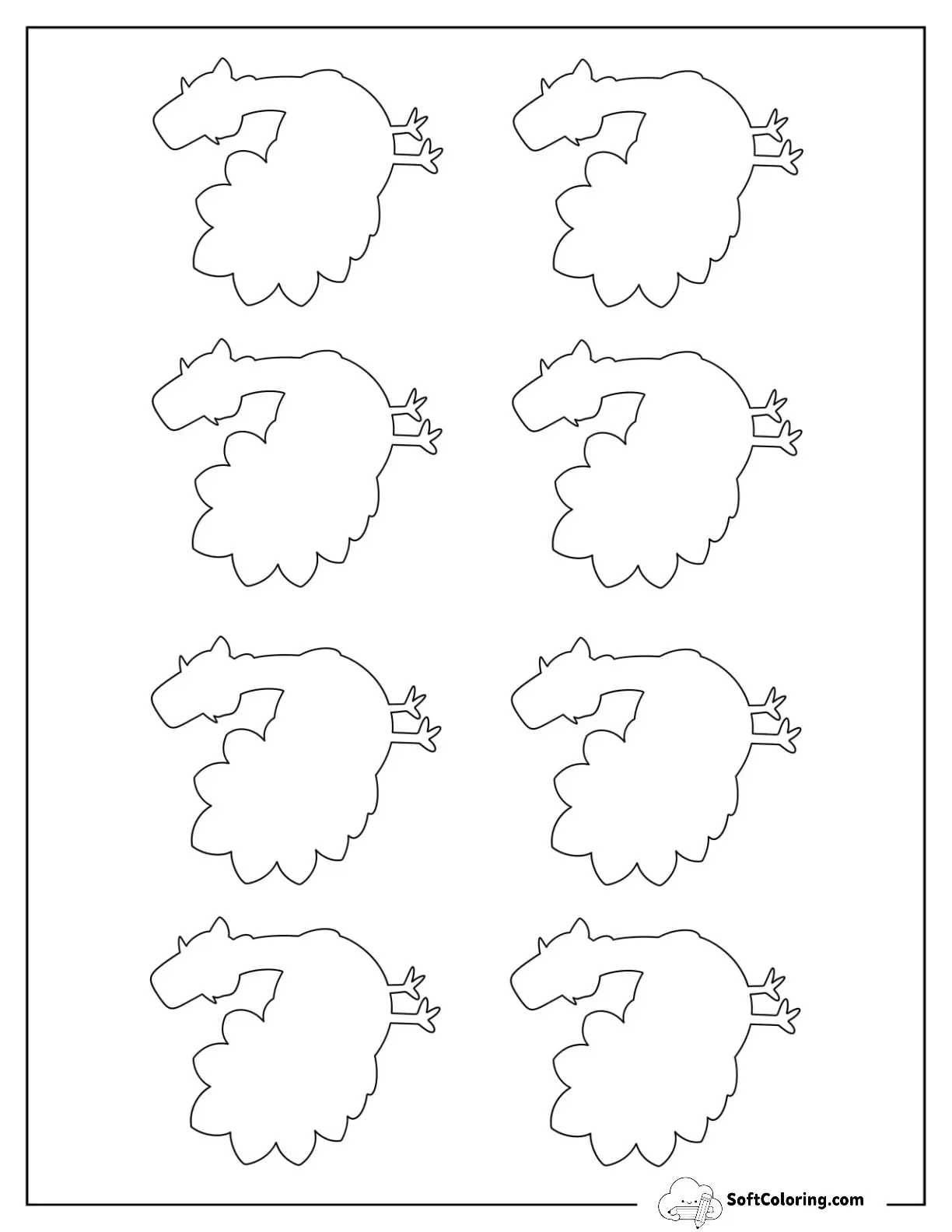 Small Thanksgiving Turkey Template
