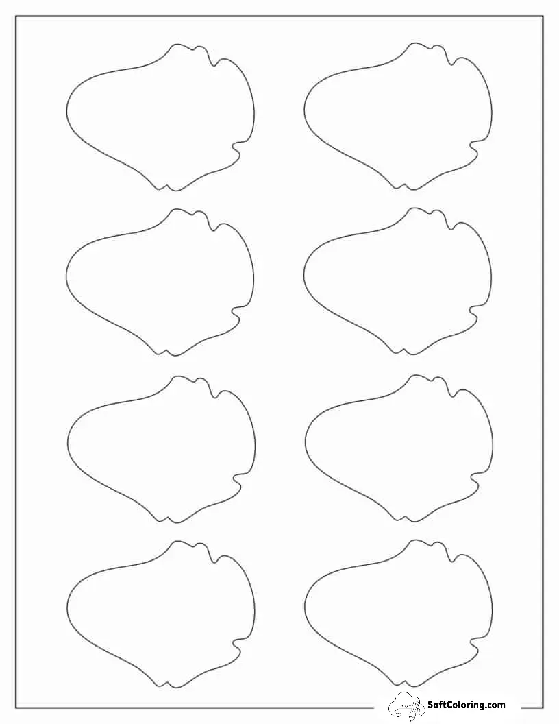Small Traditional Ghost Template For Kids