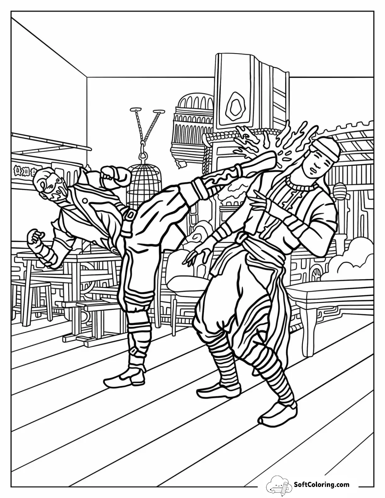 Mortal Kombat Coloring Pages
