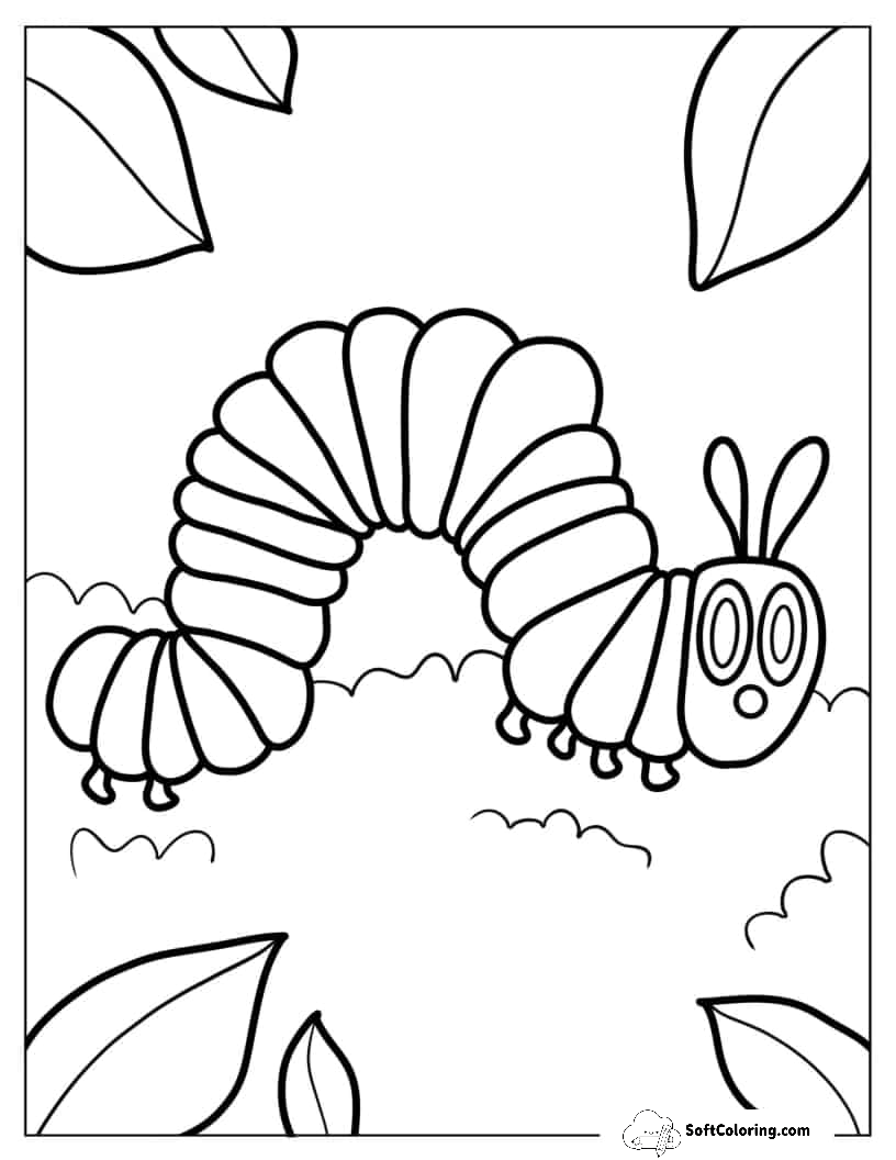 The Very Hungry Caterpillar Coloring Page