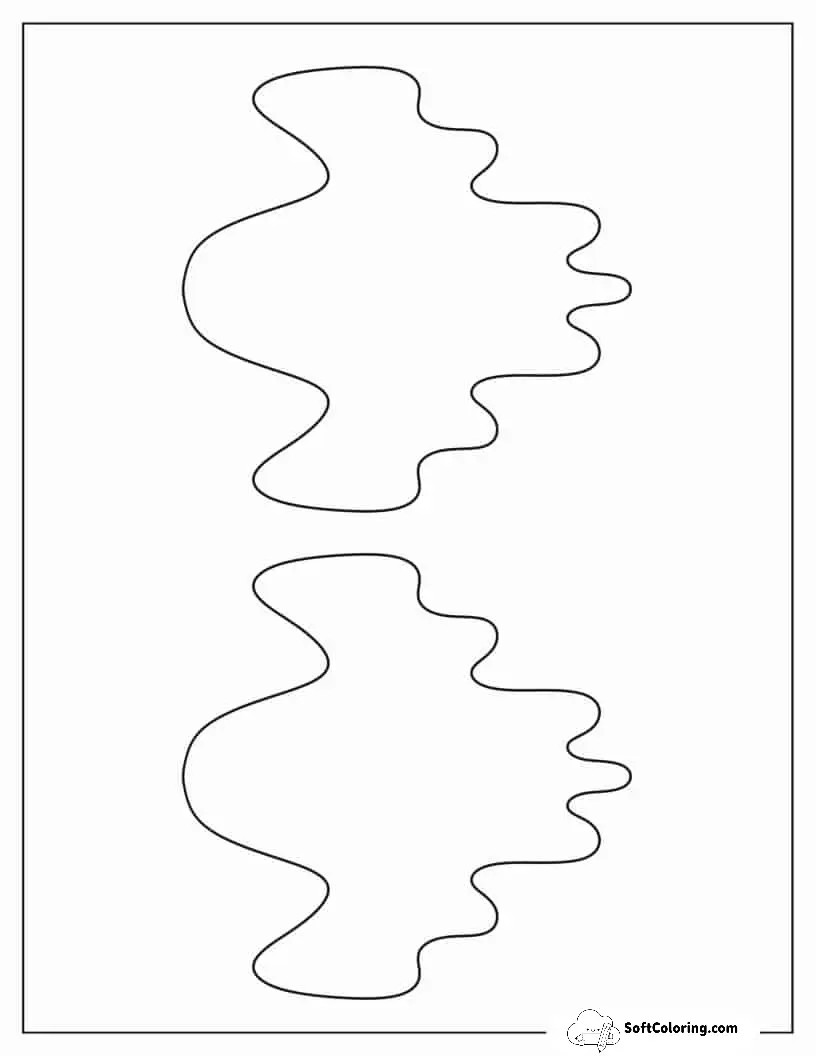 Two Half-Page Halloween Ghost Template