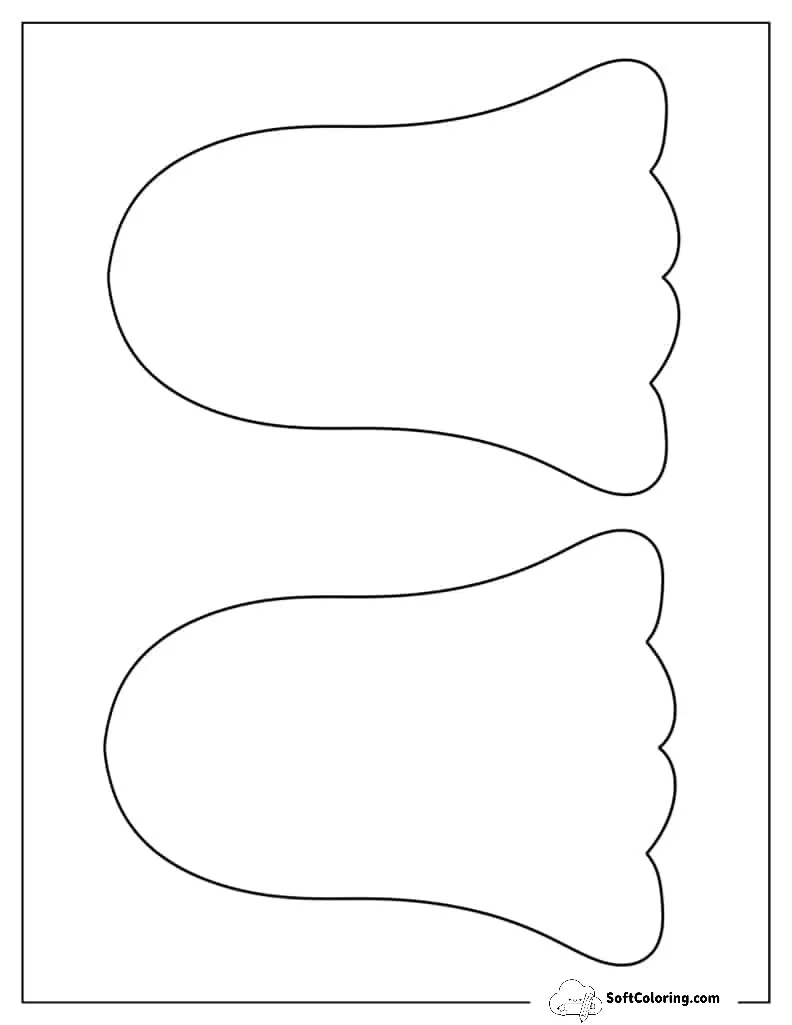 Two Half-Page Standard Ghost Template