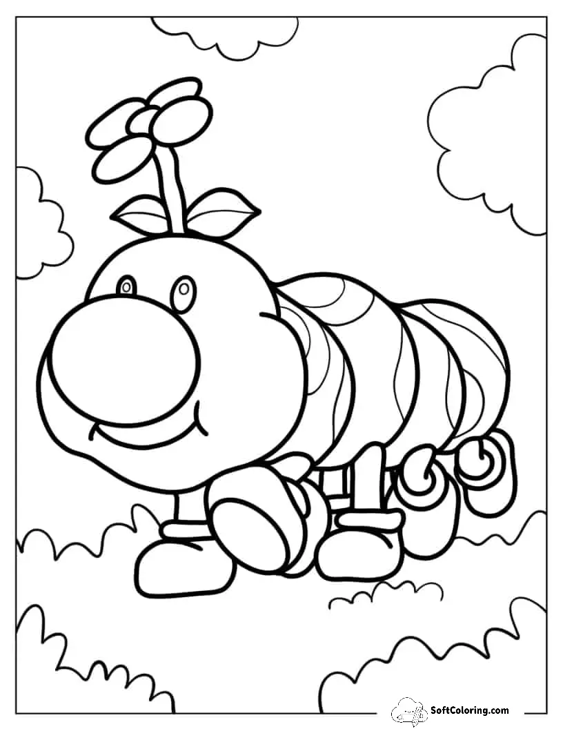 Wiggler Caterpillar From Super Mario