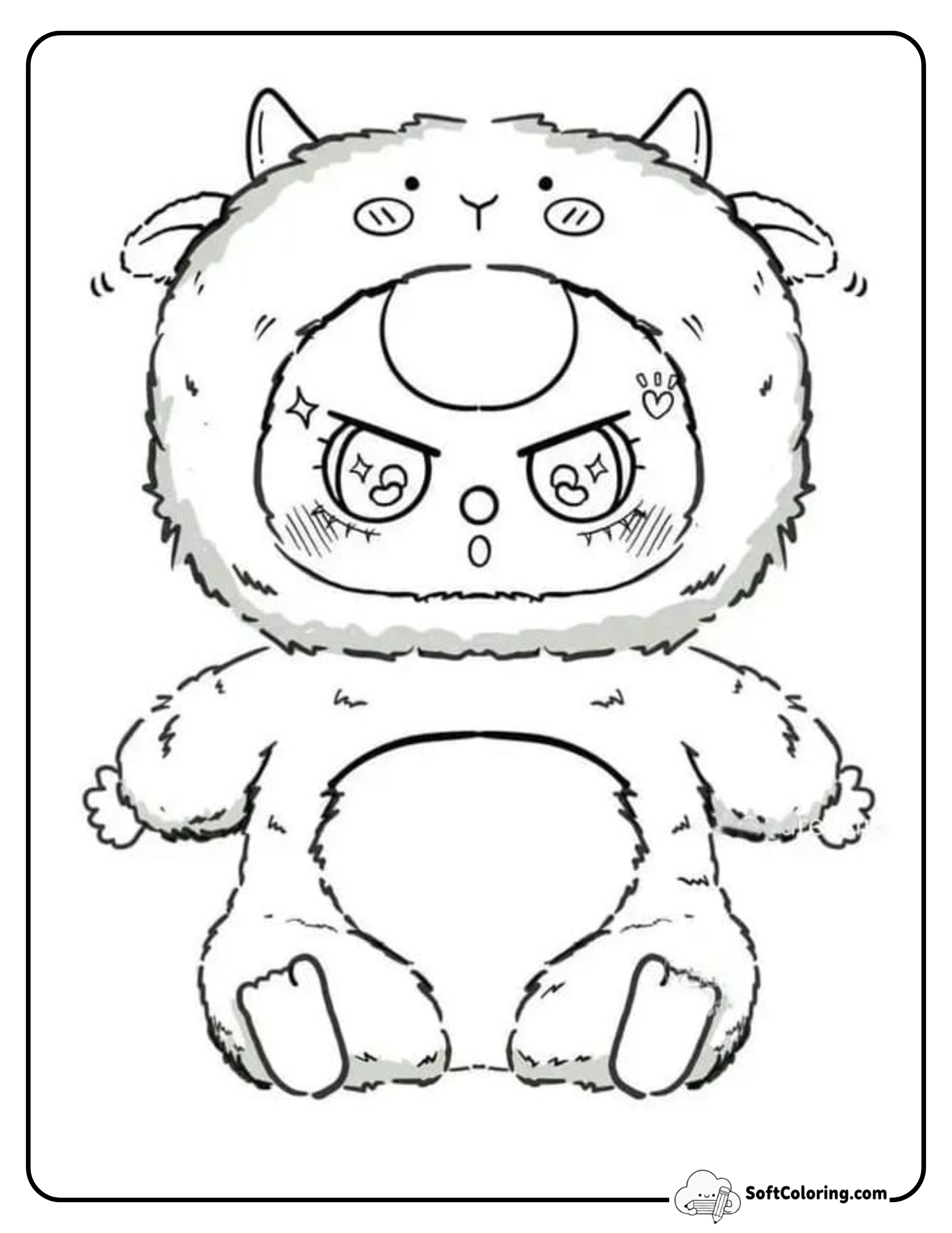 Friendly Baby Three Brown Bear Coloring Sheet