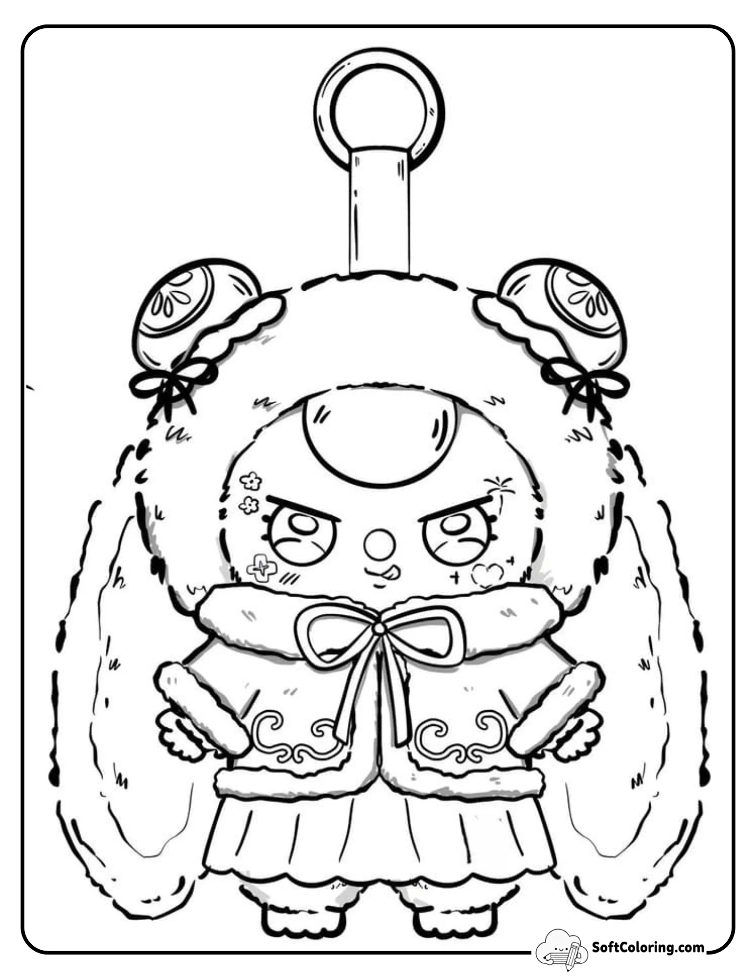 Kawaii Baby Three Long-Eared Bunny