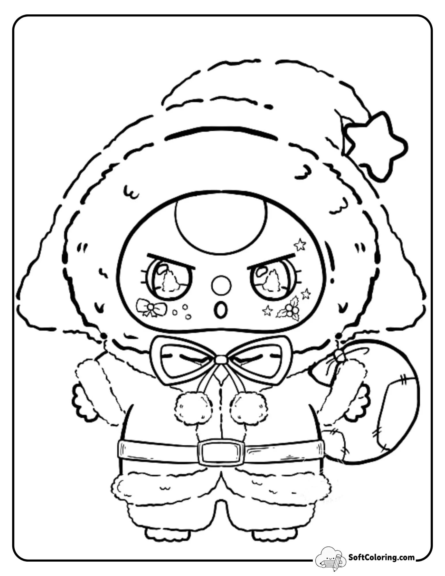 Santa Baby Three Inspired Coloring Sheet