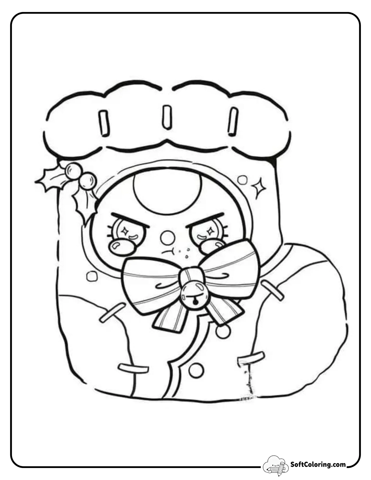 Baby Three Mermaid In Seashell Coloring Sheet